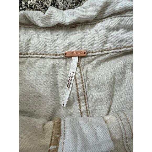 Free People denim white skirt women's size 4 - Picture 4 of 5
